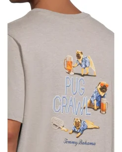 Tommy Bahama Pug Crawl Pocket Tee Grey Heather Sale