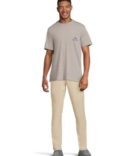 Tommy Bahama Pug Crawl Pocket Tee Grey Heather Sale