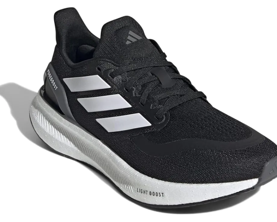 adidas Pureboost 5 Running Shoes Black/White/Grey Discount