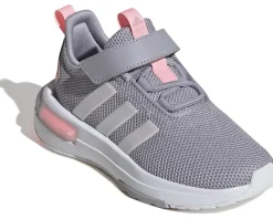 Shoes|Shoes|adidas Kids Racer TR 23 (Little Kid/Big Kid) Glory Grey/Pink Spark/Black