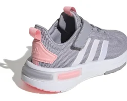 Shoes|Shoes|adidas Kids Racer TR 23 (Little Kid/Big Kid) Glory Grey/Pink Spark/Black