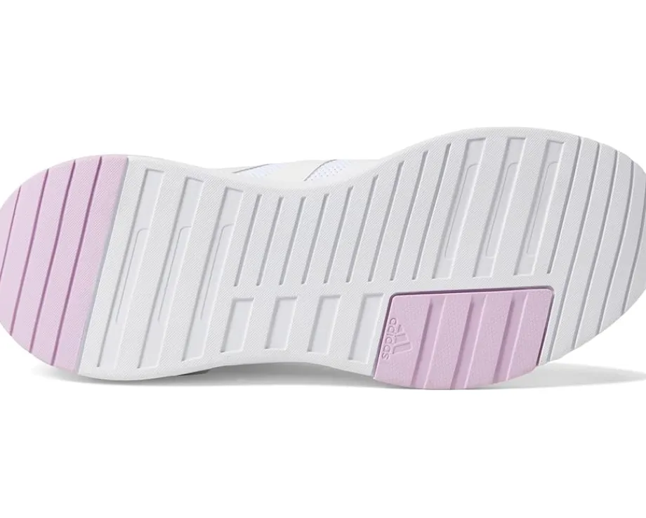 adidas Kids Racer TR23 EL (Little Kid/Big Kid) Footwear White/Off-White/Bliss Lilac Outlet