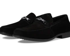 Stacy Adams Ravelle Moc Toe Bit Slip-On Black Suede Sale