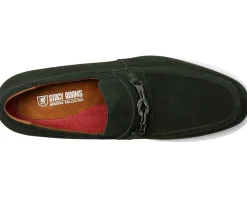 Loafers|Loafers|Stacy Adams Ravelle Moc Toe Bit Slip-On Green Suede