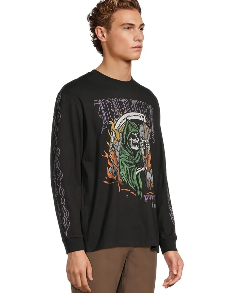 Activewear|T-Shirts|Hurley Reaping Long Sleeve Black