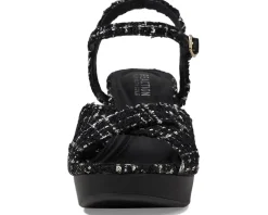 Heels|Sandals|Kenneth Cole Reaction Reeva Platform Black Fabric