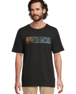 Carhartt Activewear|T-Shirts<Relaxed Fit Lightweight Short-Sleeve Logo Graphic T-Shirt Black