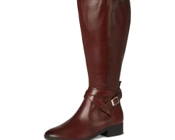 Boots|Boots|Naturalizer Rena2 Extra Wide Calf Boots Deep Saddle Brown Leather