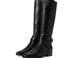Boots|Boots|Naturalizer Rena2 Narrow Calf Boots Black Leather