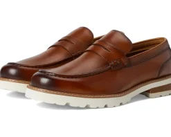 Florsheim Renegade Moc Toe Penny Loafer Cognac Multi Discount