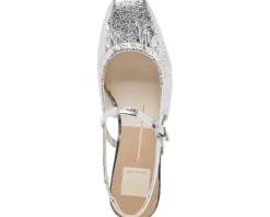 Dolce Vita Flats<Rianne Silver Distressed Leather