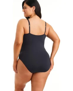 Bleu Rod Beattie Ring Me Up Over-the-Shoulder One-Piece Black Best