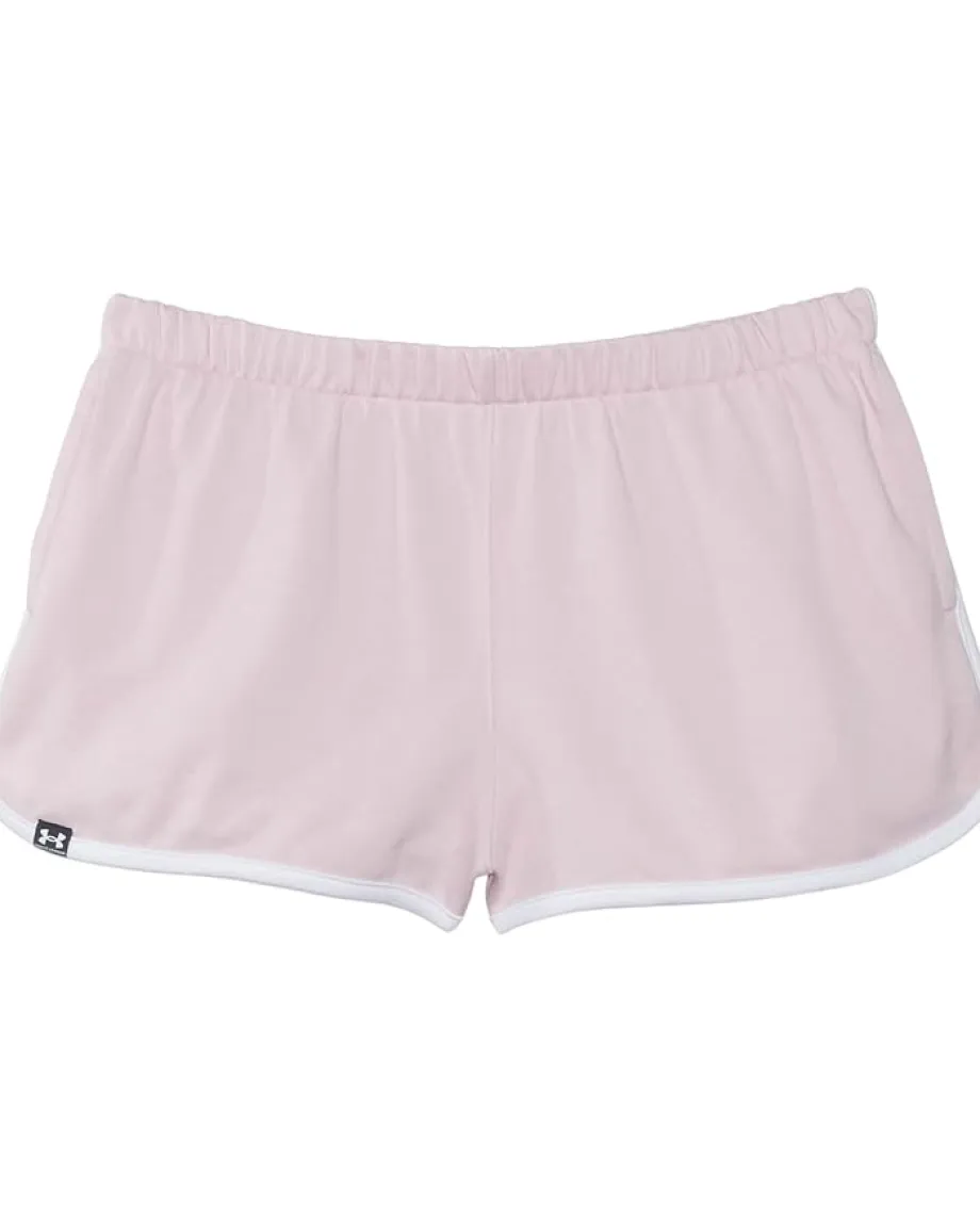 Under Armour Kids Rival Shorts (Big Kid) Prime Pink/White