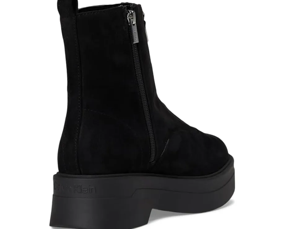 Boots|Boots|Calvin Klein Rivin Black Faux Suede