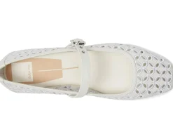 Dolce Vita Flats<Rodni Eyelet Perf True White Leather