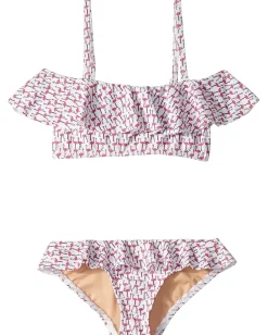 Toobydoo Clothing<Ruffle Bikini Set (Toddler/Little Kids/Big Kids) Flamingo Print