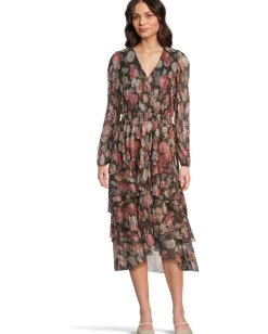 Women Vince Camuto Ruffle Midi Dress