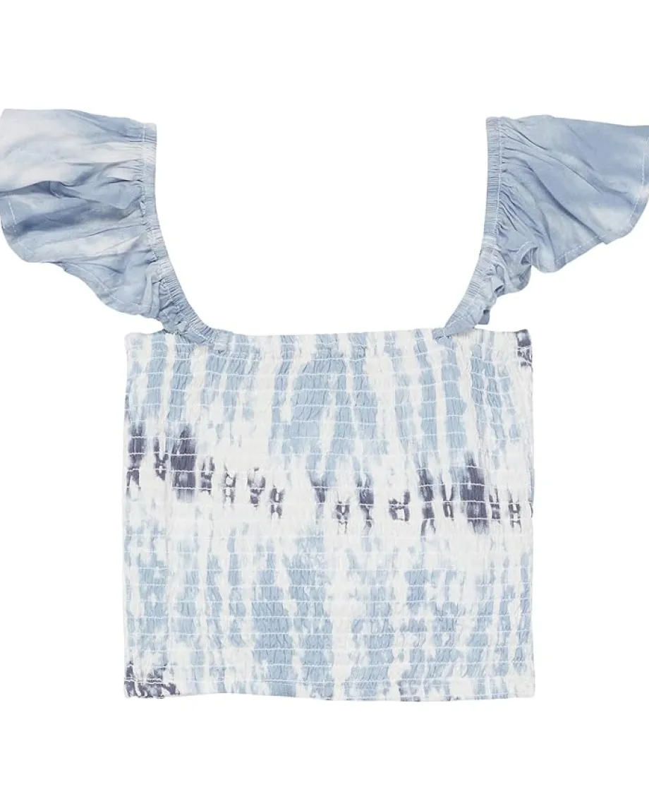 Kids Vintage Havana Kids Ruffle Sleeve Top (Little Kids/Big Kids)