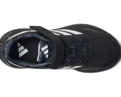 adidas Kids Run Falcon 5 Elastic Lace Shoes (Little Kid) Black/White/Grey Best