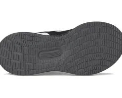adidas Kids Run Falcon 5 Elastic Lace Shoes (Little Kid) Black/White/Grey Best