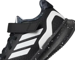 adidas Kids Run Falcon 5 Elastic Lace Shoes (Little Kid) Black/White/Grey Best