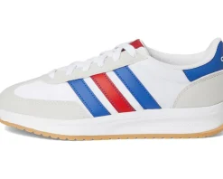 adidas Kids Run 70s 2.0 Sportswear Shoes (Big Kid) White/Better Scarlet/Team Royal Blue New