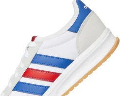 adidas Kids Run 70s 2.0 Sportswear Shoes (Big Kid) White/Better Scarlet/Team Royal Blue New