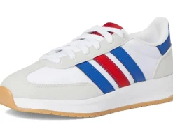 adidas Kids Run 70s 2.0 Sportswear Shoes (Big Kid) White/Better Scarlet/Team Royal Blue New