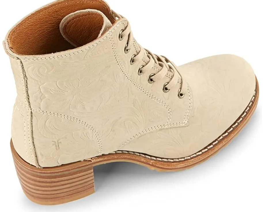 Boots|Boots|Frye Sabrina 6G Lace Up Ivory
