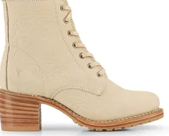 Boots|Boots|Frye Sabrina 6G Lace Up Ivory