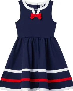 Janie and Jack Clothing<Sailor Dress (Toddler/Little Kid/Big Kid) Navy Blue