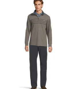 Vineyard Vines Saltwater Quarter Zip Gray Harbor New