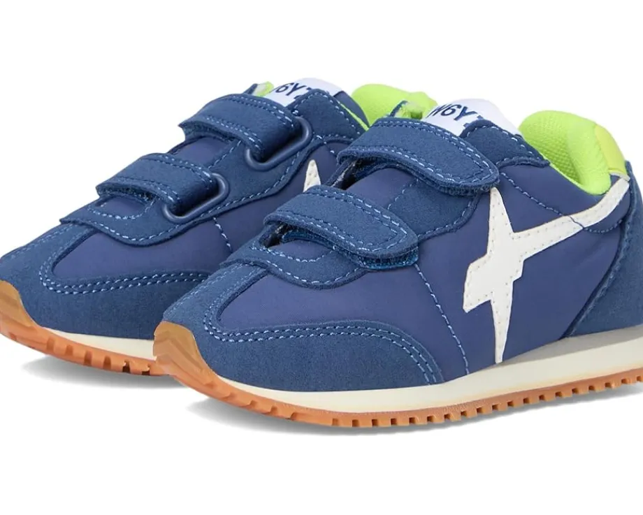 Naturino Shoes<SAMOA VL-J. (Toddler/Little Kid) Azure-White-Yellow Fluo