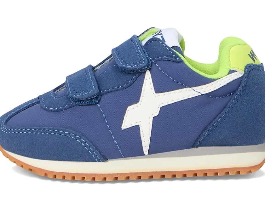 Naturino Shoes<SAMOA VL-J. (Toddler/Little Kid) Azure-White-Yellow Fluo