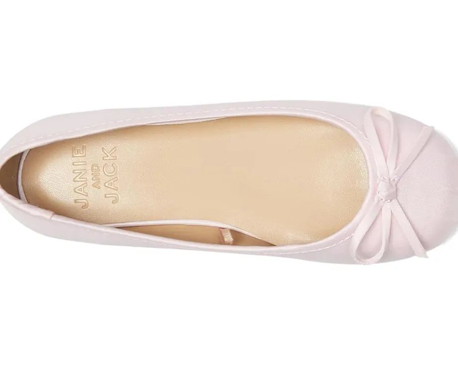 Shoes|Janie and Jack Satin Flats (Toddler/Little Kid/Big Kid) Multicolor