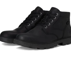 Boots|Rockport Seamus Black Leather
