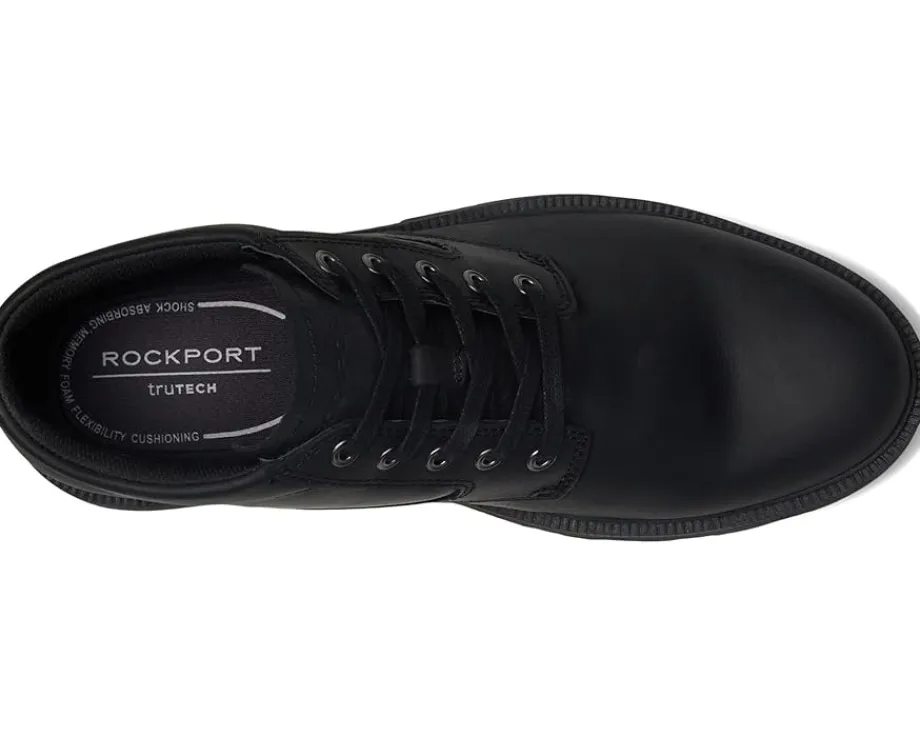 Boots|Rockport Seamus Black Leather