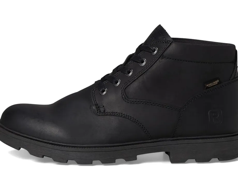 Boots|Rockport Seamus Black Leather