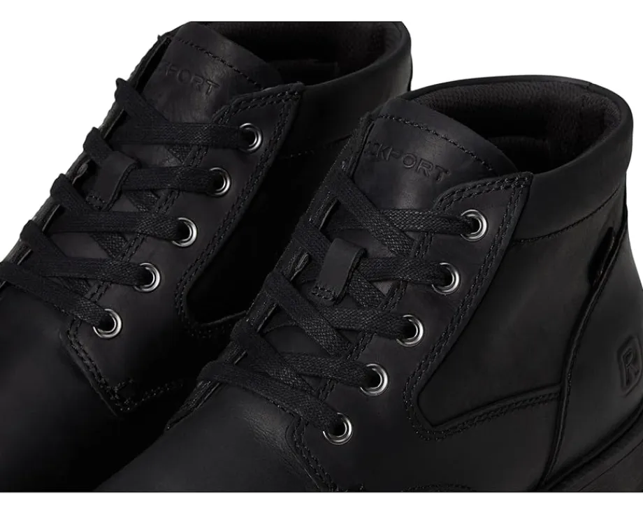 Boots|Rockport Seamus Black Leather