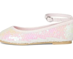 Janie and Jack Shoes<Sequin Flats (Toddler/Little Kid/Big Kid) Pink