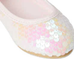 Janie and Jack Shoes<Sequin Flats (Toddler/Little Kid/Big Kid) Pink