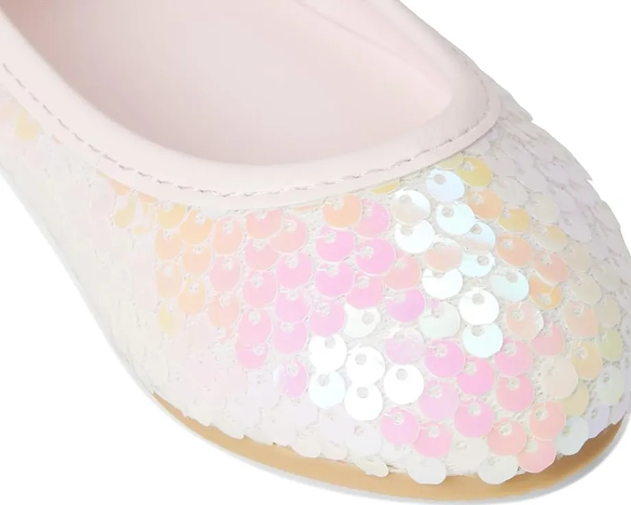 Janie and Jack Shoes<Sequin Flats (Toddler/Little Kid/Big Kid) Pink