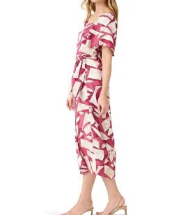 Dresses|Dresses|NIC+ZOE Shadow Blocks Dress Red Multi