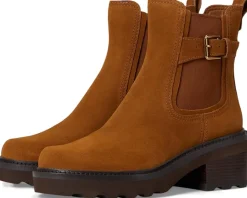 Boots|Boots|Cole Haan Shibley Waterproof Lug Buckle Booties Tobacco Waterproof Suede