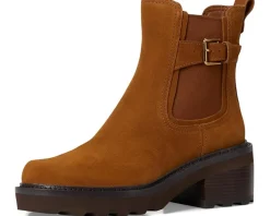 Boots|Boots|Cole Haan Shibley Waterproof Lug Buckle Booties Tobacco Waterproof Suede
