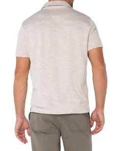 Activewear|Liverpool Los Angeles Short Sleeve Button Up Shirt Light Oatmeal