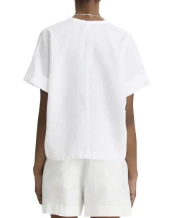 Vince Shirts & Tops|Shirts & Tops<Short Sleeve Doman Sleeve Pullover Optic White