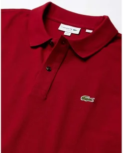 Lacoste Activewear<Short Sleeve Slim Fit Pique Polo Bordeaux