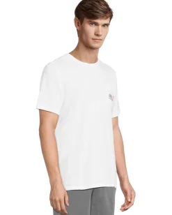 Vineyard Vines Short Sleeve Whale Pocket T-Shirt White Cap Discount