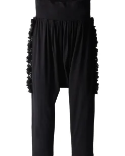 Clothing|Junior Gaultier Side Rosettes Harem Pants (Big Kid) Black
